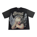 “Eternal” Boxy Short‑Sleeve Tee – Black