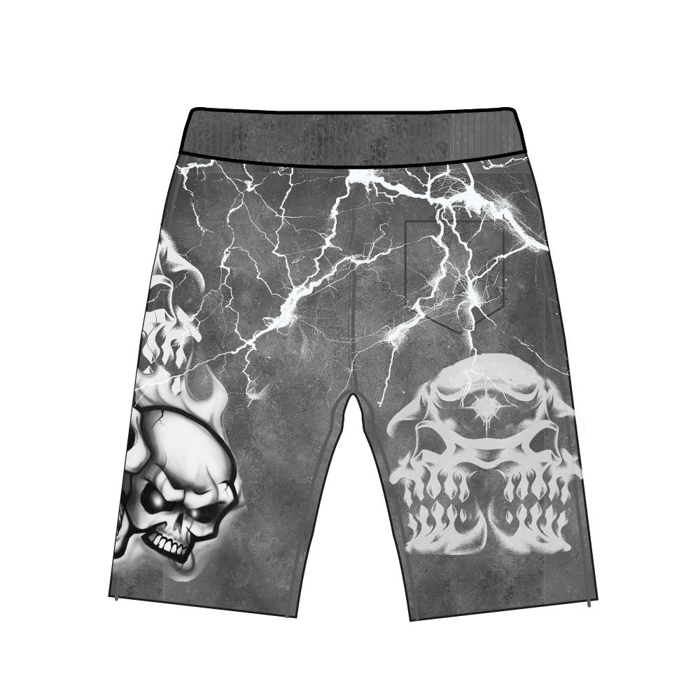 Tapestry Shorts w/ Rhinestone