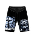 Tapestry Shorts w/ Rhinestone